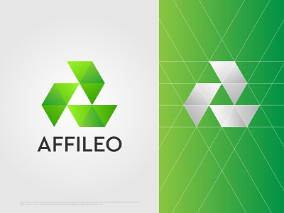 Affileo Logo Design 3d logo a letter a logo abstract brand agency brand identity branding branding concept dribbble green illustration logo logo mark logodesign logodesigner logofolio logoforsale logos logotype vector