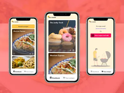 The cookie application adobexd application application design concept design mobile mobile app design mobile ui ui uidesign uidesigner uidesigns ux design uxdesigner uxui