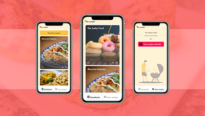 The cookie application adobexd application application design concept design mobile mobile app design mobile ui ui uidesign uidesigner uidesigns ux design uxdesigner uxui