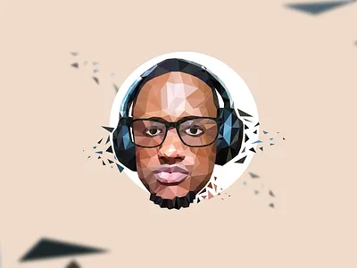 Gaure Just Chillin illustrator kidando low poly 2d