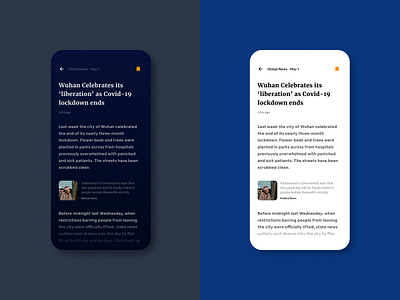 Black & White News App Theme black and white dark mode dark theme design exploration figma news app reading app simple design ui design white theme