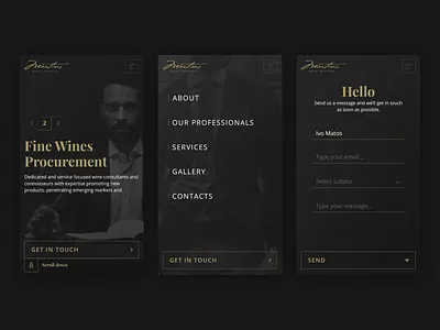 Martins Wine Advisor - Mobile branding clean design landing logo luxury mobile ui ux web website wine wines