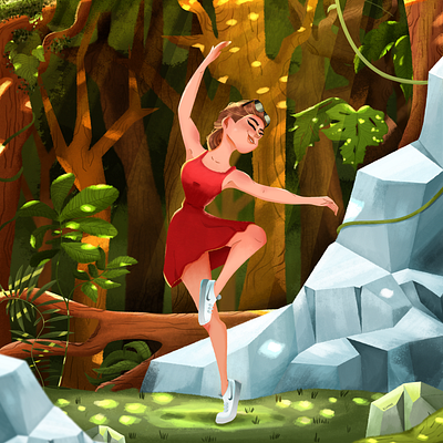 Illustration: The Gift 2 adobe illustrator adobe photoshop art background design character design digital art digital painting illustration illustrator wacom intuos