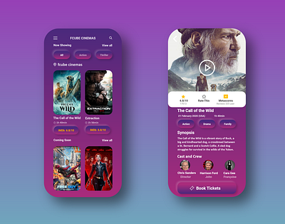 Movie Ticket App adobexd app app design cinema dailyuichallenge gradient movie movie app movie ticket nepal neumorphic ticket app ticketing ui ui design ux