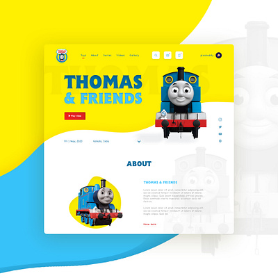 Thomas & friends UI design concept branding clean design clean ui designers designs illustration logodesigns minimal ui typography ui ux ui designs ui inspiration uiux ux designs ux research ux ui web designs web developer