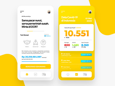 Covid App UI app corona covid data donation icon mobile ui ui design ux ux design virus