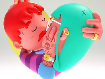 Love ❤️ 3d c4d cinema4d illustration octane octanerender