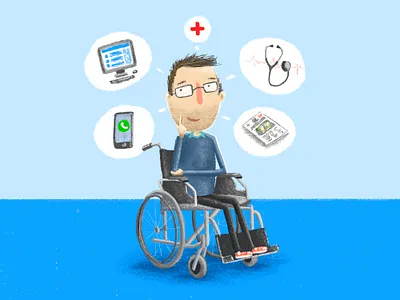 Health Info digital drawing illustration