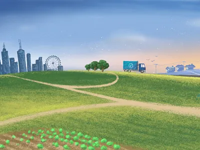 Hero image illustration digital drawing illustration