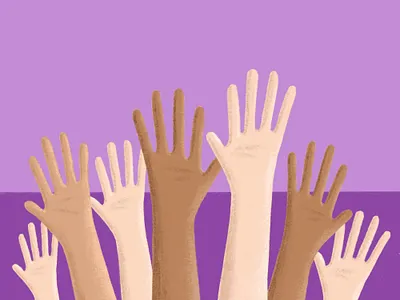 Lend A Helping Hand digital drawing illustration