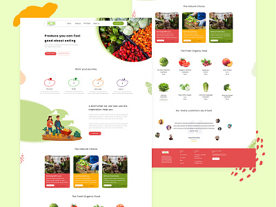 Best Vegetables & Fruits Landing Page app design app development covid19 design ecommerce food landing page landing page design landing page ui mobile app online product design restaurant shopping uiux web web development website