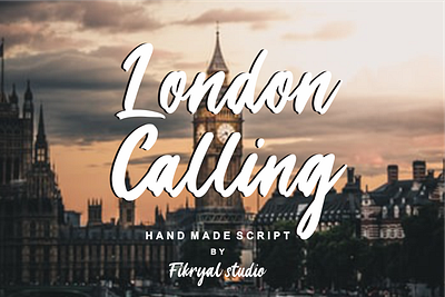 London Calling advertisements branding design font invitation label logo magazine photography script lettering tittle