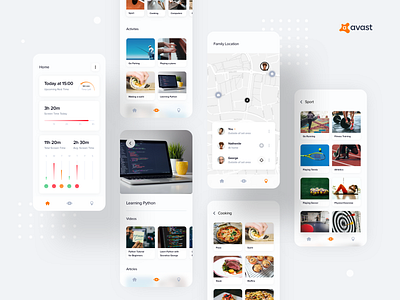 Avast - Parental Control Concept 3 concept mobile mobile app mobile app design ui ux