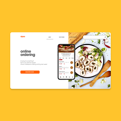 Online Ordering App Landing Page design designph online order philippines restaurants uidesigns uxdesign uxuidesign vip vipeso vipos virtualordering webinspiration webuiuxdesign