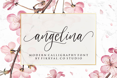 angelina advertisements branding design font invitation label logo magazine script lettering tittle