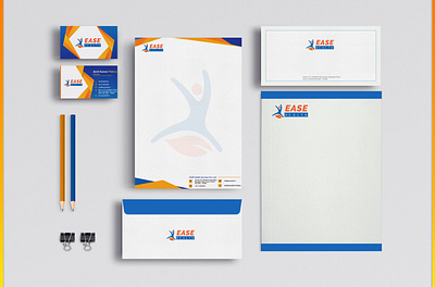 Ease Health #logo#letterhead#envelope#Businesscard#Pencil branding design illustration illustrator logo masking photoshop typography ui vector