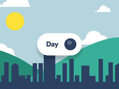 Switch (Day | Night) adobexd autoanimate dailyui day night snap switch switch button ui ux