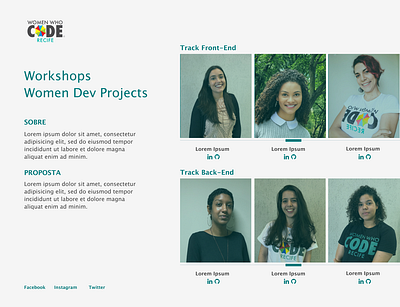 Bootcamp Community Members backend community developer frontend development projects web web design website women empowerment women who code womendevprojects womens wwcode recife