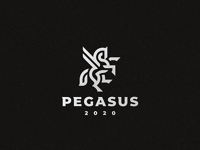 Pegasus horse logo pegasus