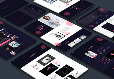 Nijhum - Personal and Creative Agency XD Template adobe xd creative agency landing page one page personal website psd template ui design ui templates ux design web design