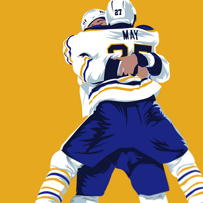 Brad May • Buffalo Sabres 90s 90s sports buffalo buffalo sabres design hockey illustration illustrator may day nhl sabres sports vintage