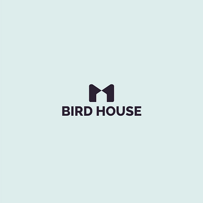 Logo design – Bird House bird house birdhouse creative geometric logo house logo logo minimalist minimalist logo