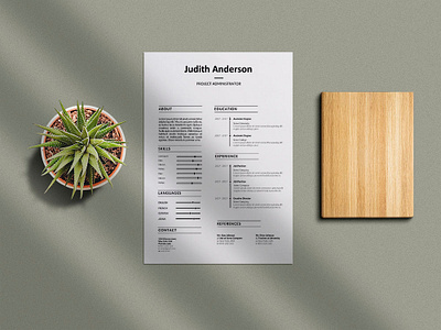 Free Project Administrator Resume Template cv template design free cv template free resume free resume template freebie freebies resume resume cv resume design resume template
