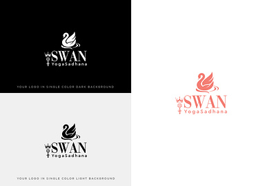 Swan Yoga Sadhana Logo logo swan yoga