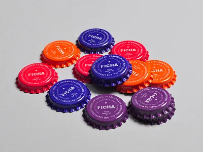 Ficha bottle caps beer bottle cap inline logo packaging type