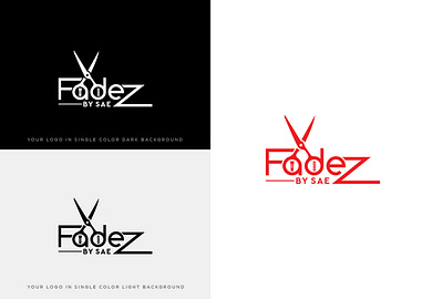 FadezBySae Salon/Barber Logo barber barbershop barbershop logo fades haircut logo salon salon logo scissors