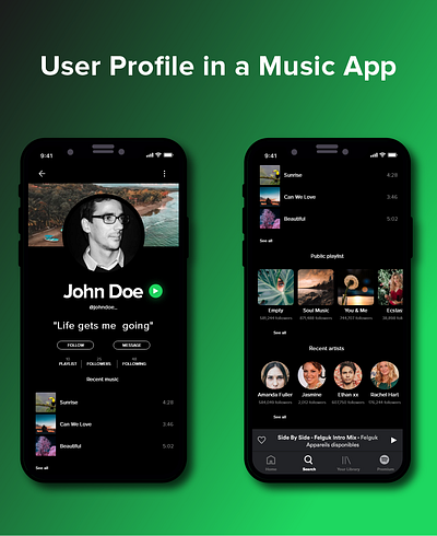 User Profile - Daily UI 006 app dailyui dailyuichallenge ui