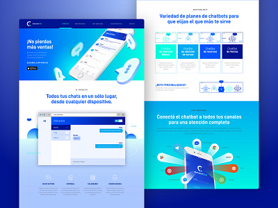 AtencionChat website 2018 app gradient graphic design icon illustration logo design ui ui design user interface ux vector web web design