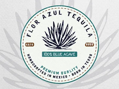 "Flor Azul Tequila" logo design brand designer brand identity branding brewery logo design logo logo design branding logodesigner logodesignersclub logodesigns tequila tequila logo typography