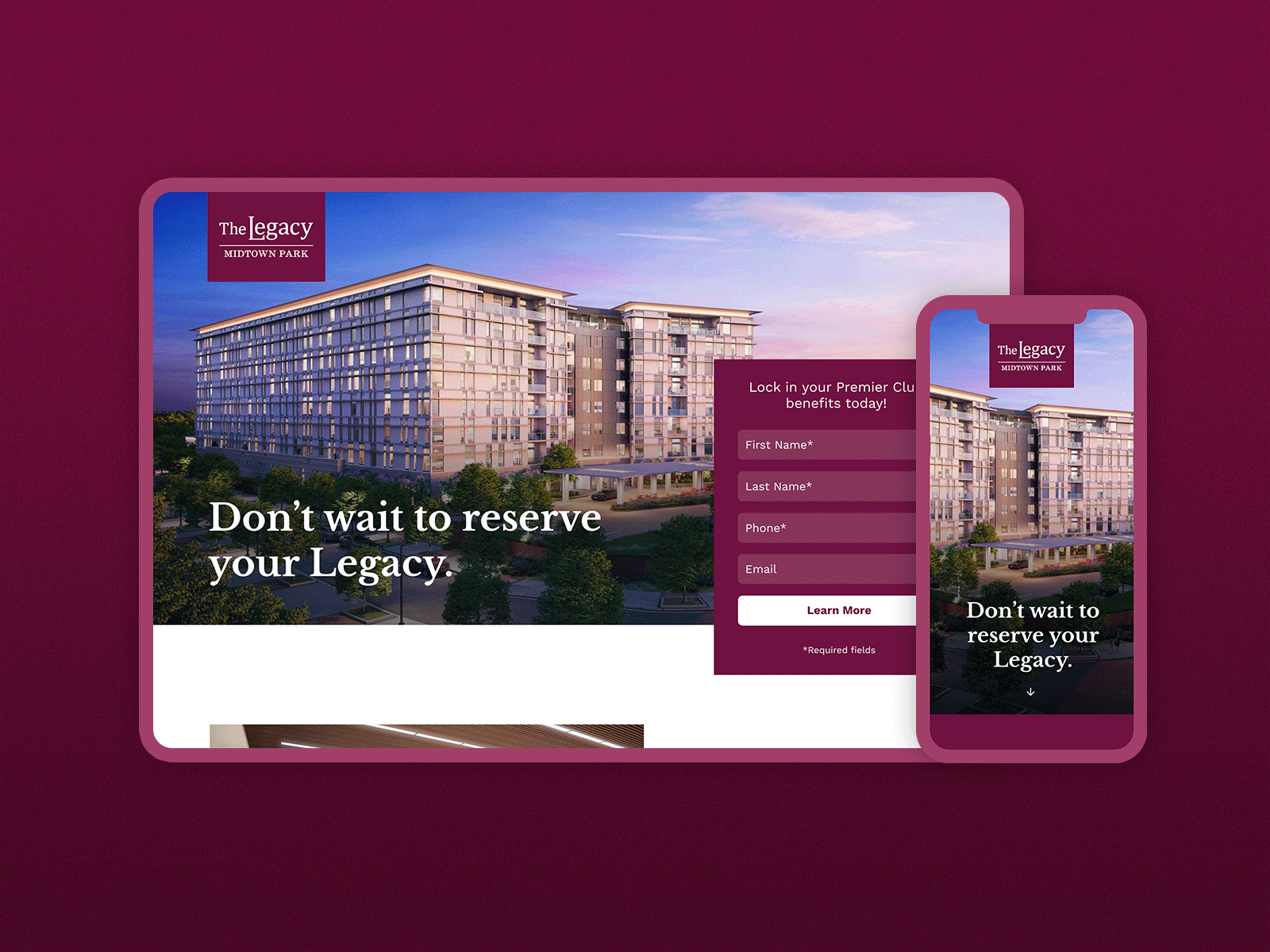 Reserve your Legacy. 🙌 branding design landing page design landing page ui photography typography ui uidesign uiuxdesign ux uxdesign vector web webdesign website