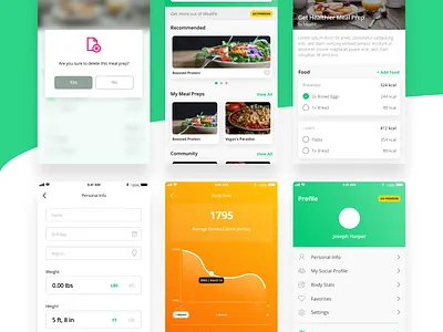 Mealfit Fitness Application adobe behance design dribbble graphicdesign graphicdesigner illustrator logo ui ux