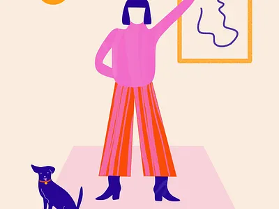 Dog design illustration