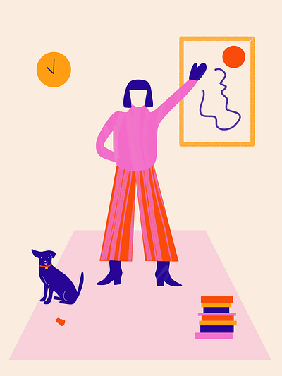 Dog design illustration