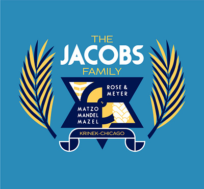 Jacobs Family Crest adobe illustrator branding dribbbleweeklywarmup family crest graphic design illustration