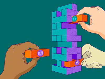 Stabilize Your Foundation build cloud illustration jenga security skills training