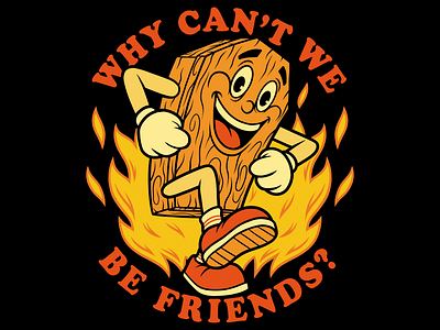 Deaf. - Why can't we be friends? adobe photoshop cartoon coffin commedy fire funny graphic design illustration photoshop photoshop art procreate ska sketchbook pro tee design