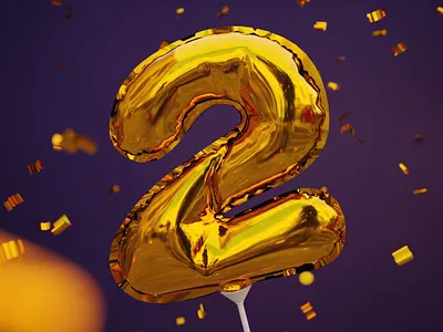 Number 2 36daysoftype 3d 3d art 3dlettering blender blender3d font lettering letters type type design typeface