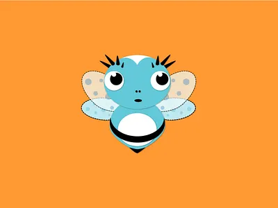 Beatrice bee brand identity branding bumble bee bumblebee character character design design icon illustration logo paper craft paper cutout vector