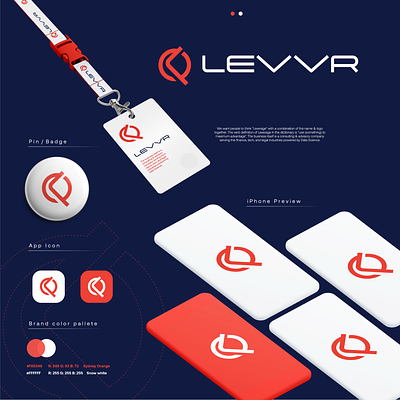 Levvr logo logo logo design modern startup technology