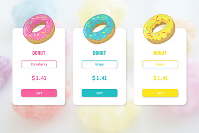 Daily UI 30 Pricing app colorful daily ui 030 dailyui design donut illustrator pastel photoshop pop pricing sweets ui ux web xd