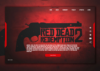 Daily UI 003 red dead redemption 2 003 100days challenge app daily ui dailyui design dribbble interaction design interaction dribble dribblers ui ux