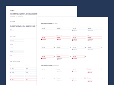 Input field documentation 8px form form design forms input input field input fields label pento states ui user interface ux website