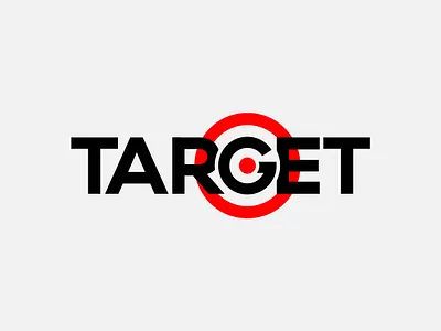 target logo concept branding dart design illustration logo logodesign logotype red target vector