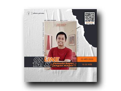 On talk – event promotion design cool post