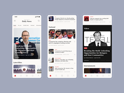 News app design app clean concept design ios news app news articles ui ux