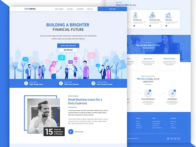 Tapp banking blue loan pakistan uidesign website design